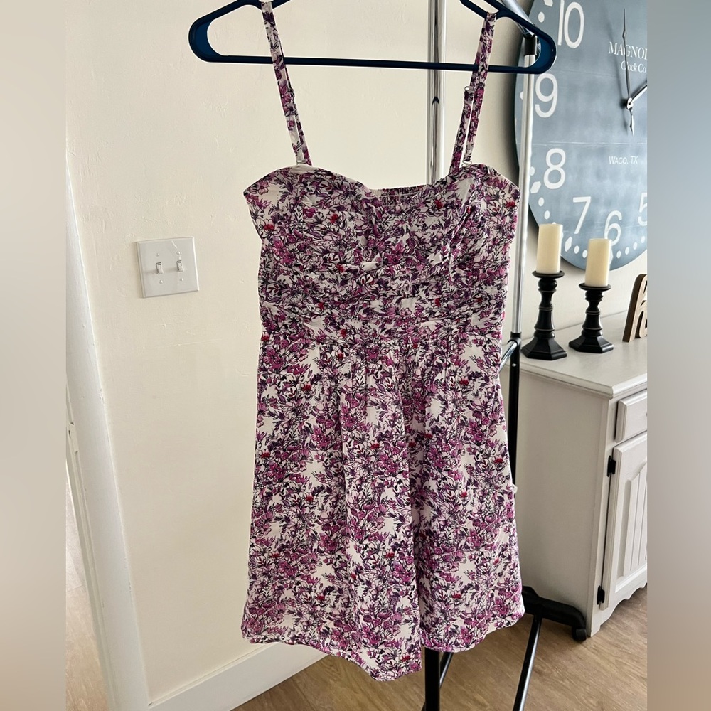 Express floral dress with removable straps